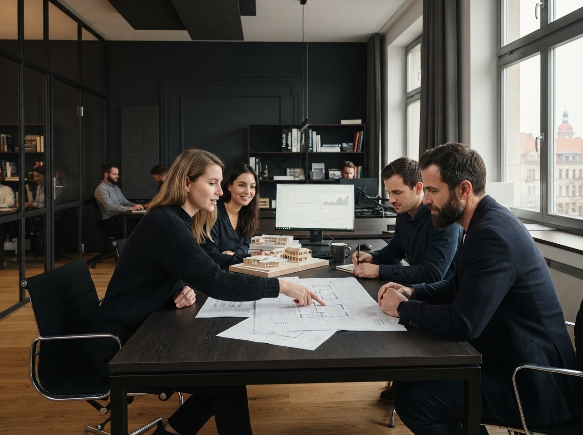 Natberg Team bei der Analyse von Datenmodellen